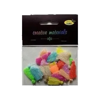 kreativní sada Kreativní sada pro DĚTI – Pastelové třásně 3 cm, 20 ks – Krásná dekorace
