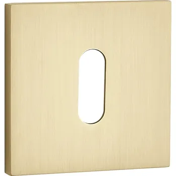 Dveřní kování Interiérová klika Kuchinox Čtvercová rozeta, Štít s otvorem pro klíč