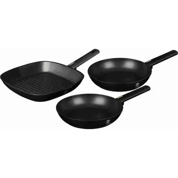 Pánev BERLINGERHAUS Sada pánví s titanovým povrchem 3 ks Monaco Collection steak BH-7096