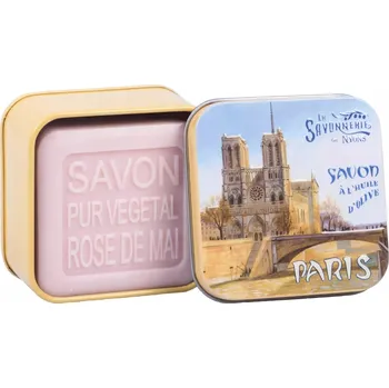 Koupelová kosmetika Marseillské mýdlo La Savonnerie de Nyons MÁJOVÁ RŮŽE BOX Notre Dame 100g