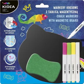 Sada Křídových Fixy s Magnetickou Tabulí KIDEA FIXY Pro DĚTI Sada