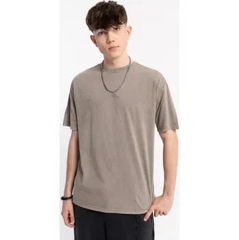 Reporter Young | Chlapecké béžové tričko s efektem praní ACID WASH - Barva BÉŽOVÁ, Velikost 176 253-0440B-15-520-1