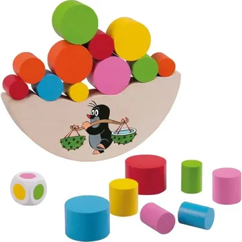 Dřevěná hračka Dovednostní hra Detoa Hra Krtku nerozlij to! Detoa