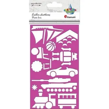 Příslušenství pro KREATIVNÍ TVOŘENÍ Ozdoby Plastová Šablona 105x180mm Chlapec PĚKNÁ