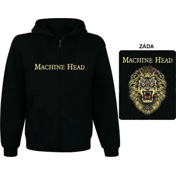 Pánská mikina Machine Head - mikina s kapucí a zipem 1