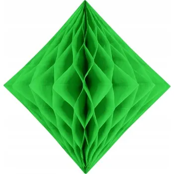 Obraz Diamantový papírový květ dekorace světle zelená 30 cm