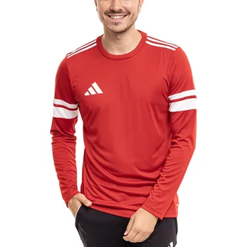 Pánské tričko adidas Squadra 25 s dlouhým rukávem červené JE5297 - XL