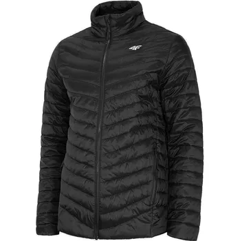 4F Pánská prošívaná bunda H4Z19-KUMP002A Deep Black L