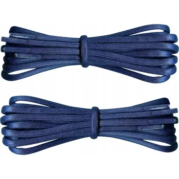 Vrták VOSKOVANÉ Tkaničky TMAVĚ MODRÉ Kulaté 140 cm SILNÉ 5 mm G16-00