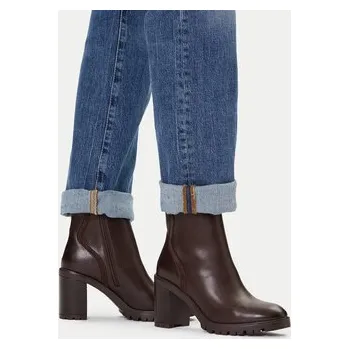 Dámské kozačky Polokozačky JENNY CEO-HY2T625-6 Hnědá 39