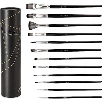 Vrták Štětce precizní, malířská sada 12 Ks Elan