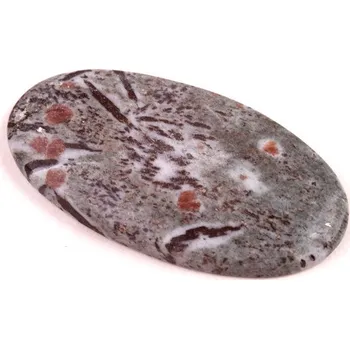 Přírodní kámen Kabošon Hornblende č.6359 (45x23x5mm)