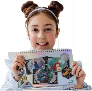 kreativní sada Disney 100 stírací omalovánka + samolepky