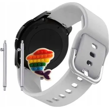 Pouzdro na mobilní telefon Pásek Řemínek pro Huawei Watch 3, Silikon Šedý Poutko, nastavitelný