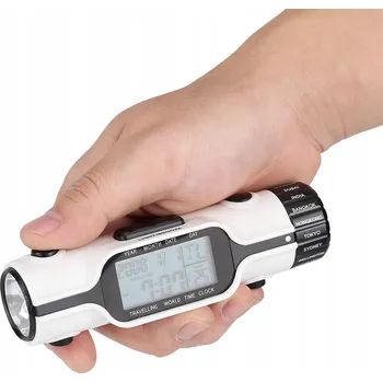 Budík LED Svítilna Digitální Světový Čas Budík Cestovní Teploměr A8