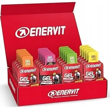 ENERGETICKÝ SACHARIDOVÝ GEL ENERVIT 20g SACHARIDŮ ENERGIE CARBO MIX DÁREK SADA 20x25ml