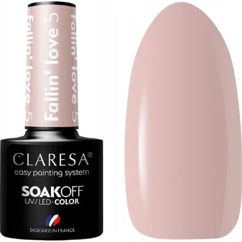 Lak na nehty CLARESA HYBRIDNÍ LAK NA NEHTY UV/LED BEIGE NUDE FALLIN' LOVE 5