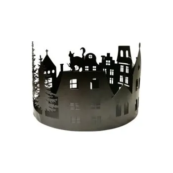 Vánoční dekorace Vesnička kov