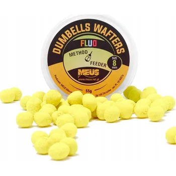 Boilies Meus Dumbells Fluo Wafters 8mm Fish Mix Nástraha
