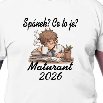 Pánské tričko Tričko Absolventi | Maturitní tričko - Vyčerpaný student