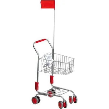 Dětská kuchyňka small Foot Nákupní vozík stříbrný - poškozený obal