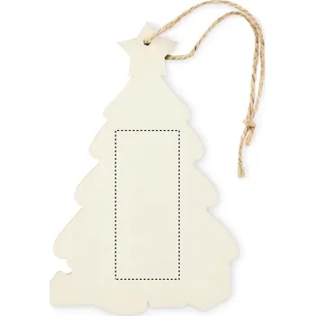 Vánoční ozdoba Vánoční ozdoba na stromeček 10 SIDE 2, 70x30mm Tamponový tisk, 1 barva
