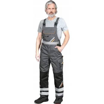 Pánské kalhoty Ochranné zahradnické kalhoty s laclem a reflexními pruhy PROM-B 50