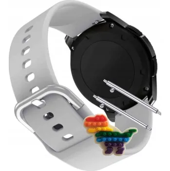 Pouzdro na mobilní telefon Pásek Řemínek pro Cubot C28 AI Chytré Hodinky, silikon, šedá smyčka, nastavitelný