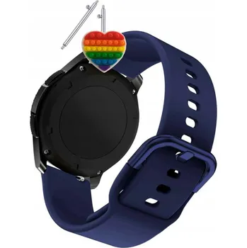 Řemínek na hodinky Řemínek Řemínek pro Amazfit Zepp E Circle Round Kulatý, Silikonový Tmavě Modrý