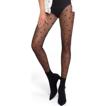 Dámské punčochy Punčocháče Adrian Regular s potiskem, 20den, černé, velikost 2