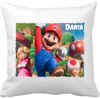Polštář Polštář filmový, herní, knižní, komiksový, hudební SUPER MARIO BROS 40 x 40 cm