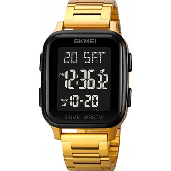 Hodinky Pánské hodinky SKMEI s náramkem, datumovkou a LED displejem 12/