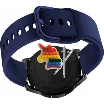 Pouzdro na mobilní telefon Pásek Řemínek pro Huawei Watch 3 Pro, Silikon, tmavě modrá smyčka, nastavitelný