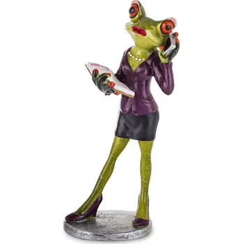 Keramická žabka – učitelka / business lady