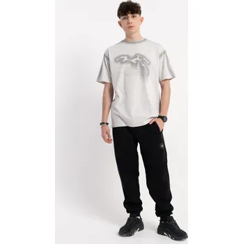 Reporter Young | Chlapecké černé tepláky s potiskem „HYPNOTIC DAYS“ z česané bavlny - Barva ČERNÁ, Velikost 158 253-0117B-07-100-1