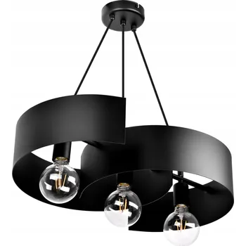 TWIST E27 ZÁVĚSNÁ LAMPA STROPNÍ SVÍTIDLO LUSTR LED LOFT ČERNÁ MODERNÍ