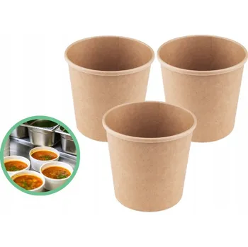 Jednorázové nádobí Papírové zásobníky na polévku 470 ml 25 ks