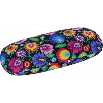 Pouzdro na brýle Pouzdro na brýle s motivem výšivek z Łowicze (černé)