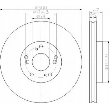 Brzdový kotouč Brzdový kotouč Hella 8DD 355 115-571