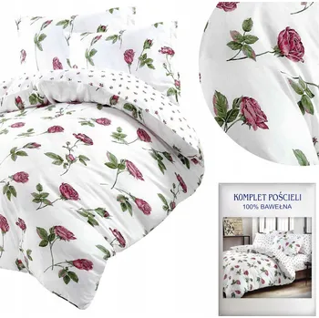 Povlečení Povlečení 200x220 3dílné Bavlněný satén Aida Sada 2x Povlak na polštář