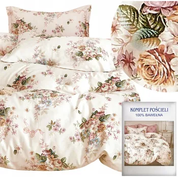 Povlečení Povlečení 200x220 3dílné bavlněný satén AIDA sada 2x povlak na polštář