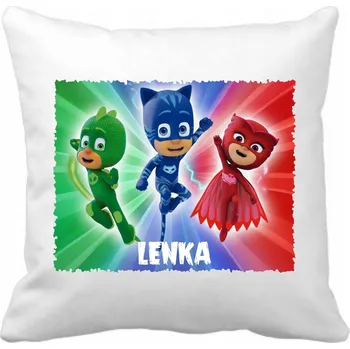 Polštář Polštář s motivem filmu, her, knih, komiksů, hudby Pyžamasky 40 x 40 cm