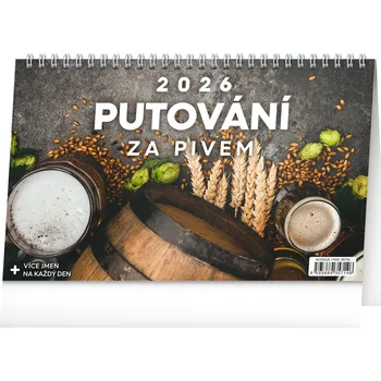 Kalendář Notique Stolní kalendář Putování za pivem 2026