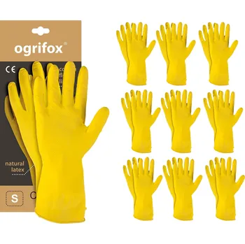 Pracovní rukavice Rukavice Ogrifox OCHRANNÉ GUMOVÉ RUKAVICE S VLOŽKOU (FLOCK) VELIKOST 7-S 10 PÁRŮ velikost 7 - S 10 párů