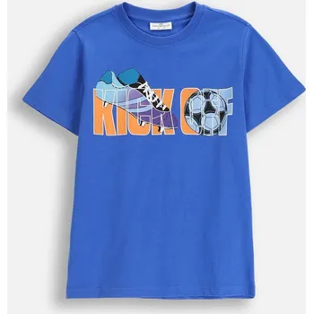Chlapecké tričko Dětské tričko chlapecké s krátkým rukávem s motivem fotbalu, velikost 128 Coccodrillo ZC5