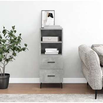 Příborník do zásuvky zahrada-XL Příborník betonově šedý 34,5 x 34 x 90 cm kompozitní dřevo 828688