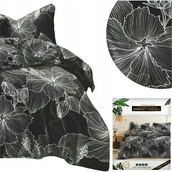 Povlečení DALWIN Povlečení souprava Povlaky na polštáře 70x80 Bavlněný satén 160x200 3 Č.