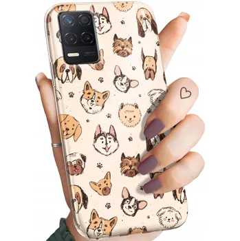 Pouzdro na mobilní telefon Zadní Kryt Hello Case pro realme 8 5G béžový