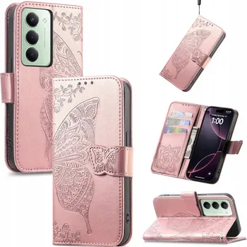 Pouzdro na mobilní telefon Flipové Pouzdro Erbord pro Xiaomi Redmi 15 růžové