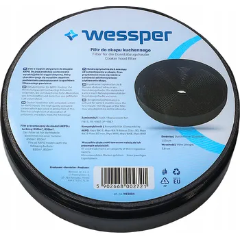 Příslušenství pro digestoř Uhlíkový filtr Wessper pro digestoře AKPO Wk6 Wk8 Wk9 Wk10 650m3 800m3 850m3 FW-S